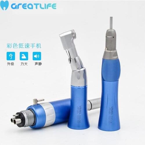 Pink NSK Style Air Motor Air Turbine Straight Contra Angle Dental Dental Low Speed Handpiece Dental Low Speed Handpiece Set