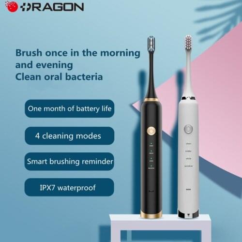 Sonic Electric Toothbrush Adult Cordless USB Smart Fast Rechargeable Charging IPX7 Waterproof Ultrasonic Automatic Tooth Brush