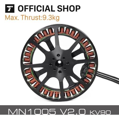 T-MOTOR MN1005 V2.0 KV90 Ultralight aircraft engine big thrust Antigravity 1005 V2.0 Brushless motor 11.5g/W at 3kg