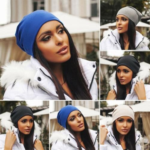 Unisex Women Men Knit Winter Warm Hat Cap Beanie Ladies Skullies & Beanies Oversize