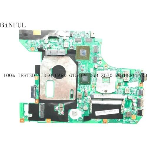 BiNFUL STOCK 100% TESTED LZ57 10254-2N 48.4M404.02N MAIN BOARD FOR LENOVO Z570 LAPTOP MOTHERBOARD GT540M 2GB