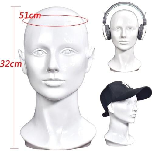 Female Mannequin Head For Hat/ Wig/ Headphones Display Manikin Heads Model