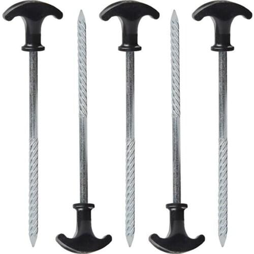 1PC Tent Pegs Singles Heavy Duty For Camping Hiking Metal Stake Nail Trip Tent Travel Nail Kit Sports Accessories