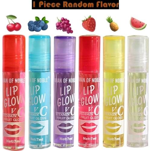 1PC Roll On Fruity Lipgloss Lip Gloss Lip Shiner Moisturizer Oil Clear Glossy Repair Cracked Dry Lips Hydrating Lip gloss