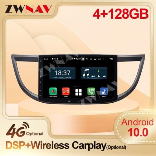 128G Carplay 2 Din Android 10 Stereo Receiver For Honda CRV 2012 2013 2014 2015 GPS Navi Auto Audio Radio Music Stereo Head Unit