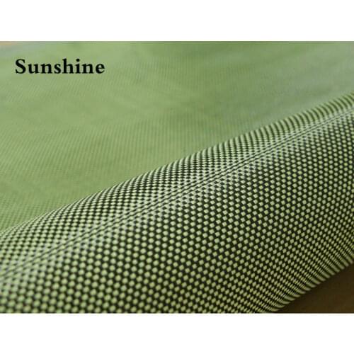 185gsm Yellow Plain Carbon Aramid Fiber Hybrid Fabric