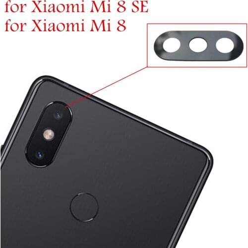2piece for Xiaomi Mi 8/ Mi8 SE Back Camera Glass Lens Main Rear Camera Glass Cover Sticker Glass Lens Repair Spare Parts