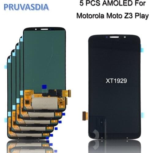 5 Piece/lot For Motorola Moto Z3 Play XT1929 AMOLED Display Touch Screen Digitizer Assembly Replacement For MOTO Z3 Play