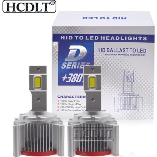 HCDLT Car Headlight D3S LED Bulbs D1S D3S Auto Headlamp Lights 70W 17200LM Auto Headlamp Kit to Replace HID Conversion Ballast