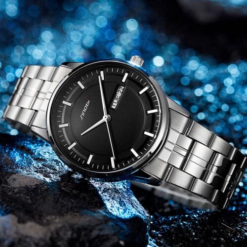Luxury Brand Quartz Watches Male Stainless Steel Clock Waterproof Sports Watches With Date&Week Business Men Watch reloj hombre