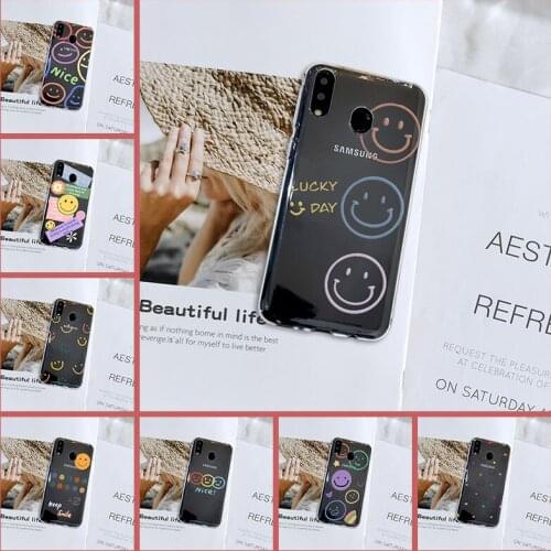 Case For Samsung Galaxy M40 M30 M20 M10 Soft Silicone Smile Face Cute Back Cover For Samsung Galaxy M40 M30 M20 M10 Phone Case