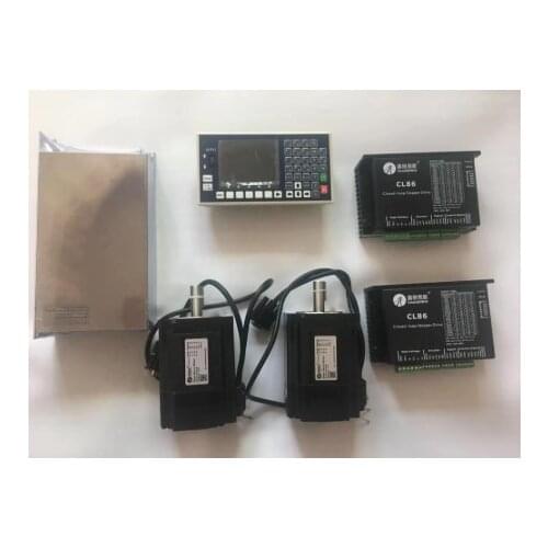 2 axis CNC controller kits 8n.m close loop stepper motor for cutting, packing, welding, feeding, punching, drilling