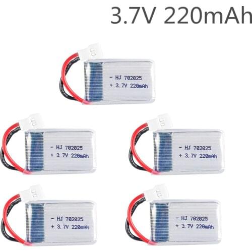 Lipo Battery 3.7V 220mAh for Syma X4 X11 X13 Remote Control Helicopter 3.7V lithium battery Aircraft model 752025