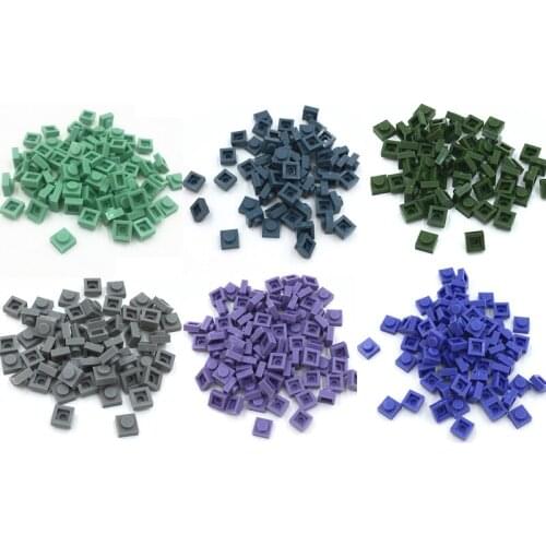 LoveBlock Plate 1x1 (New Arrival 6 Colors ) Building Block Brick MOC Parts DIY Pixel Art Toy For Kid Compatible 3024 580pcs/Lot