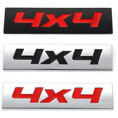 3D Metal Car Sticker Emblem Badge 4×4 Logo 4WD Decal for Audi Mitsubishi Nissan GT-R Mazda CX5 CX7 BMW Toyota Mercede Volvo SUV