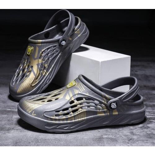 Topvivi Men Sandals Shoes Man Summer 2021 new fashion Plus Size 47 48 49 Slippers Beach Garden Clogs Thongs Stamp Men Shoes