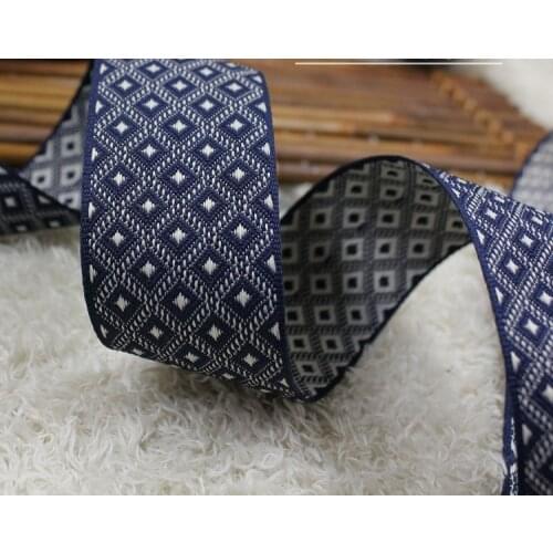 New Sky stars lace ribbon 10ydx39MM embroidery national ribbon polyester woven jacquard ribbon trim DIY handmade accessories