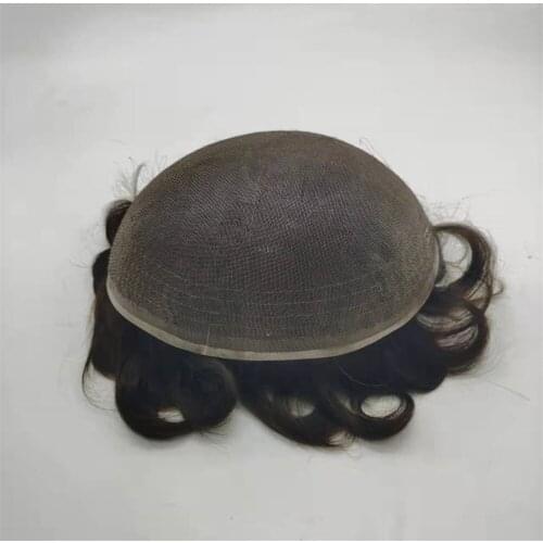 New hair system with all welded lace men toupee can be cut to small sizes