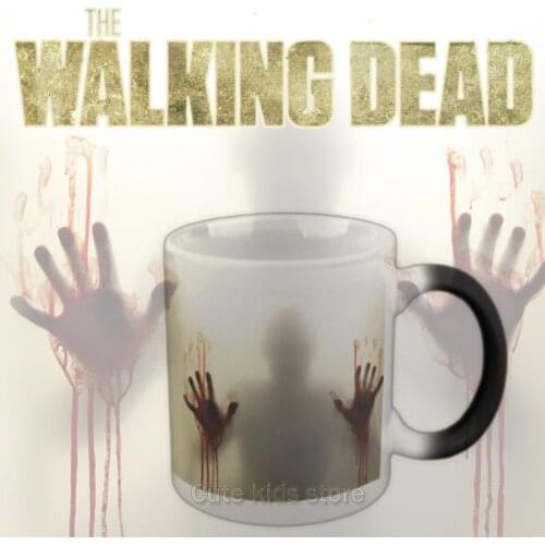 Drop shipping!The walking dead Mug color changing Heat Sensitive Ceramic 11oz coffee cup surprice gift for boy friend