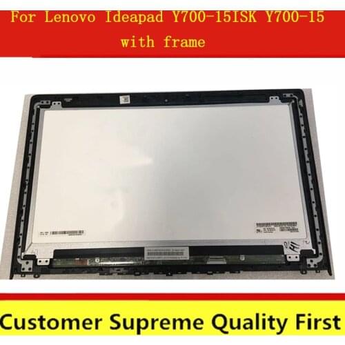 15.6'' Laptop Full Assembly For Lenovo Ideapad Y700-15 Y700-15ISK lcd display with frame bezel Non-Touch