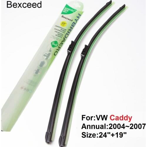 Special Wiper Blade For Volkswagen Caddy 24"+19" High Quality Car Windshield 2004 2005 2006 2007