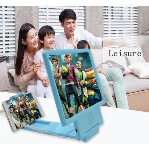 3D Mobile Phone Screen Magnifying Glass USB Direct Charge 8.5 Inch 3D Magnifier Universal Mobile Phone Screen Magnifier Bracket