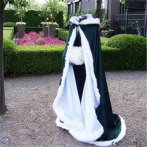 Victorian Bridal cape Purple Satin with Fur Trim Wedding Cloak