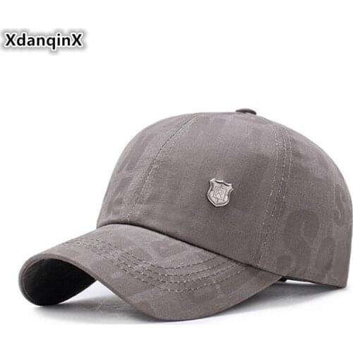 XdanqinX Snapback Cap Adult Mens Cotton Baseball Caps Adjustable Size Autumn Womens Ponytail Fashion Sports Caps Couple Hats