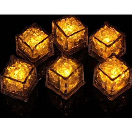 1/12pcs LED Ice Cubes Glowing Party Ball Flash Light Luminous Neon Wedding Festival Christmas Bar Wine Glass Decoration Supplies
