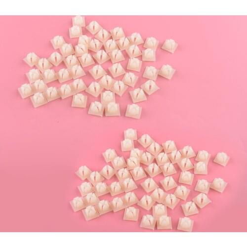 100Pcs Bumper License Plate Nut Bracket Clip 1/4" (#14) Screw Grommet Fit for GM Chevrolet Auveco 4755299 3907444 A11719 A8435