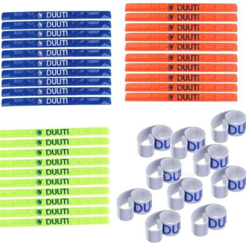 10x Night Running Cycling Walking Safety Arm Ankle Band Pants Strap Armband Blue/Silvery/Orange/Green