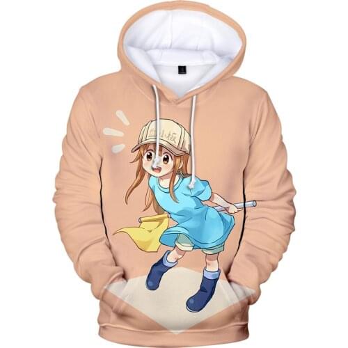 2020 New Cells At Work Hoodie Boys/Girls Sweatshirt Fashion Harajuku Style Anime Hoodies Pullovers Streetwear Kawaii Sweatshirts