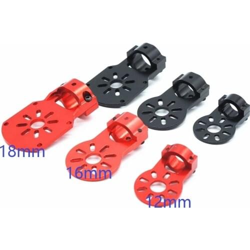 4PCS 12 /16 /18mm Motor Fixture Mount Fixed Base Seat Holder Bracket for Carbon Tube RC Quadcopter Multicopter Drone Spare Parts