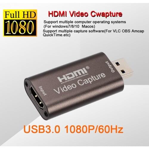 4K USB3.0 USB2.0 Audio Video Capture Card HDMI To USB 3.0 2.0 Acquisition Card Live Streaming Plate Camera Switch Game Recording