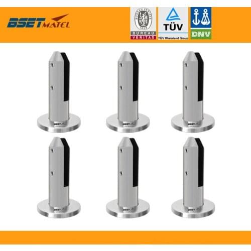 6X Satin Polish Duplex 2205 Stainless Steel Glass Spigot Swimming Pool Fence