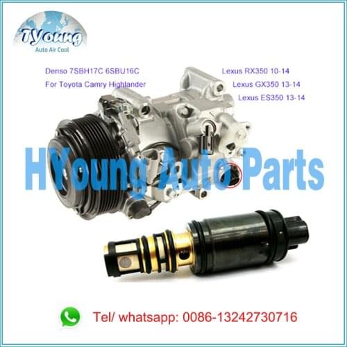 7SBH17C 6SBU16 AC Compressor Control Valve fit for Lexus RX350 10-14 Toyota Camry Highlander