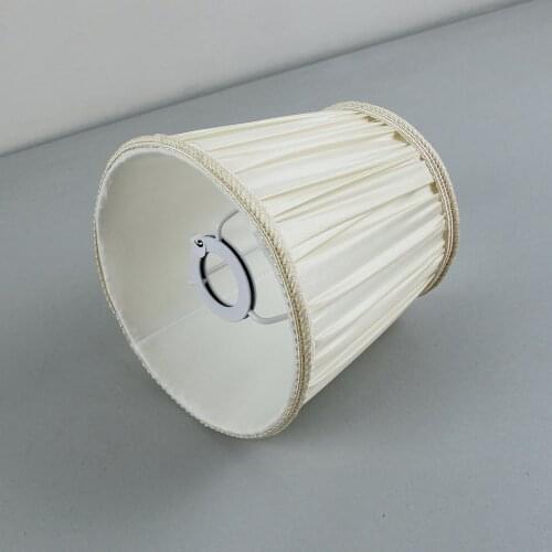 DIA 15.5cm/6.1inch High Quality off white color Fabric Lampshades for lamp, E14 hole 3cm