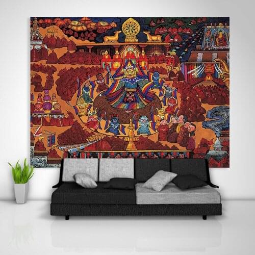 Buddhist Mandala Wall Hanging Tapestry Psychedelic Home Decoration