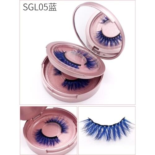 Color 1/2Pairs Magnetic Eyelashes Mink Eyelashes Magnet Lashes Magnetic Liquid Eyeliner &Magnetic False Eyelashes & Tweezers