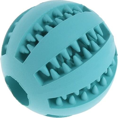Pet Dog Chew Toy Food Dispenser Ball Bite-Resistant Clean Teeth Natural Rubber