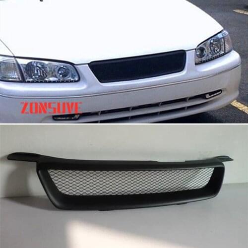 Body Kit Front Bumper Cover Refitting Grill Accessories Carbon Fibre Racing Grille Use For Toyota Camry 2.2 2000 2001 Year