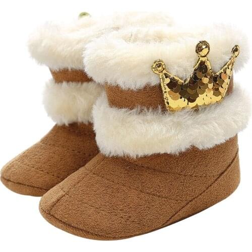 Baby Girl Soft Booties Winter Snow Boots Infant Toddler Newborn Warm Shoes Warm and Odor-resistant Casual Winter Shoes