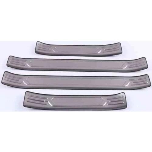 Stainless Steel Inner Outer Door Sill Scuff Plate Guard Sills Protector Trim For Toyota Rav4 2019 2020 2021