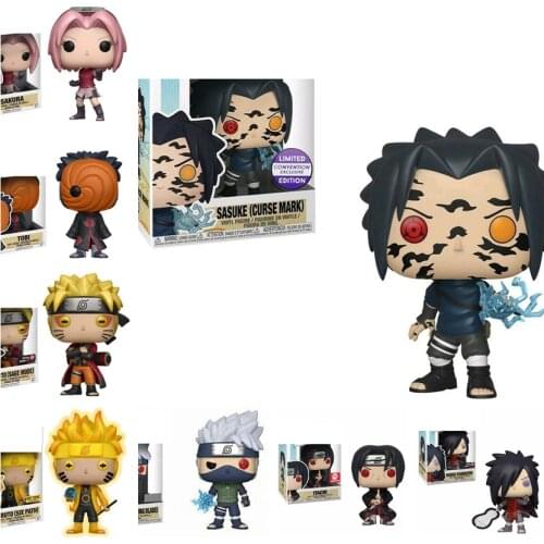 Funko Pop NARUTO HOKAGE KAKASHI Itachi Sasuke Kyuubi TOBI MADARA REANIMATION NARUTO SIX PATH Collection Model Action Figure Toys