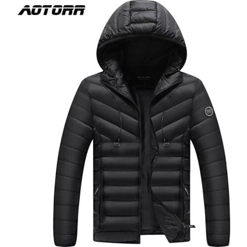 2021 New Winter Jacket Men Parka Hooded Thick Cotton Padded Parka Man Jacket Coat Slim Warm Outwear High Quality Hooded Overcoat