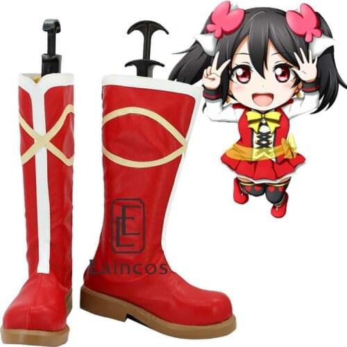 LoveLive! School idol project Sunny Day Song Yazawa Nico Boots Cosplay Christmas Party Shoes Custom Made