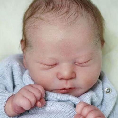 Popular 20" Sleeping CHASE Reborn Doll Kit Very Soft Hands Unpainted Unfinished Doll Parts DIY