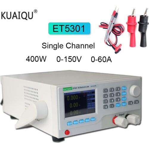 Programmable DC Electronic Load ET5301 Battery Capacity Tester DC Load Electronic Power 400W 150V 60A 500V 30A Discharge Meter