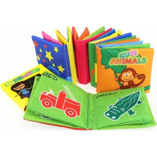 Hot Sale Infant Baby Colth Book Educational Intelligence Development Soft Cloth Cognitive Quiet Colth Book Toy Gift For Kid Baby