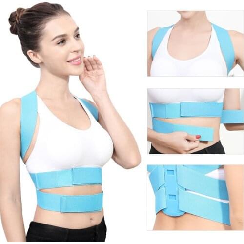 Adjustable Posture Back Support Corrector Belt Band Belt Brace Shoulder Lumbar Strap Pain Relief Posture Waist Trimmer